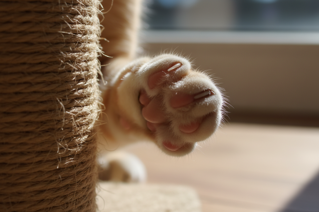 猫が好む爪とぎ素材とは？研究で分かった意外な爪とぎと肉球の関係