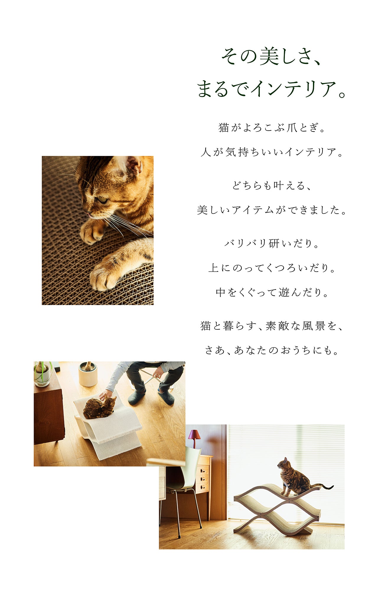 おしゃれな猫用ダンボール爪とぎ・インテリアのfurnya(ファーニャ)